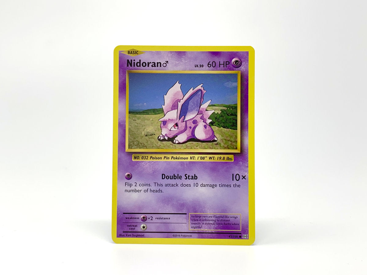 2016 nidoran pokemon card value - (Male) (43/108) Colorless Artist 2016 Pokmon Card Nidoran