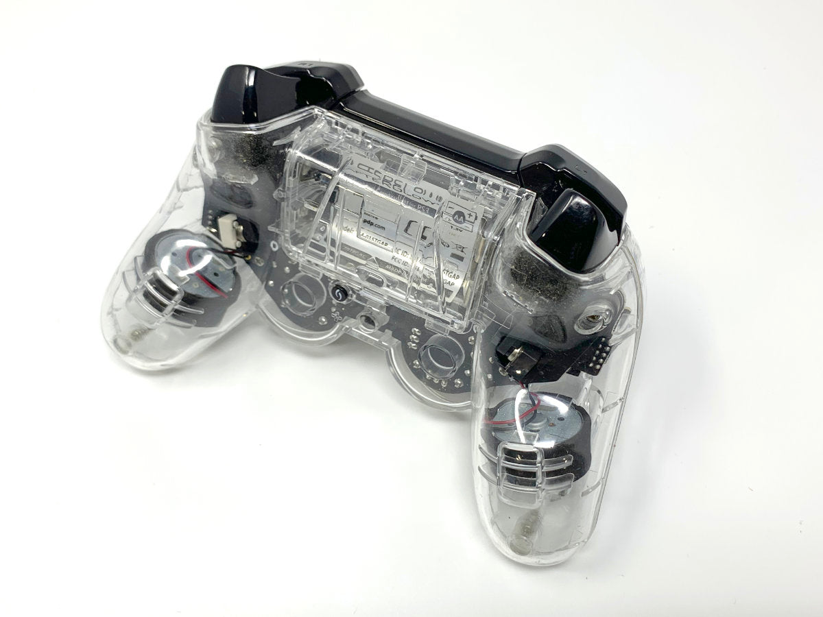 AfterGlow Dual Analog Wireless Controller for Sony Playstation 3 - Clear • Gamepad