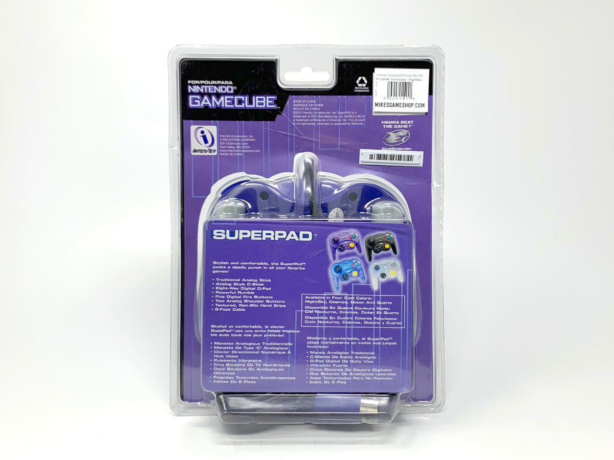 *BRAND NEW* Interact Superpad Controller for Nintendo Gamecube - NightSky • Gamepad