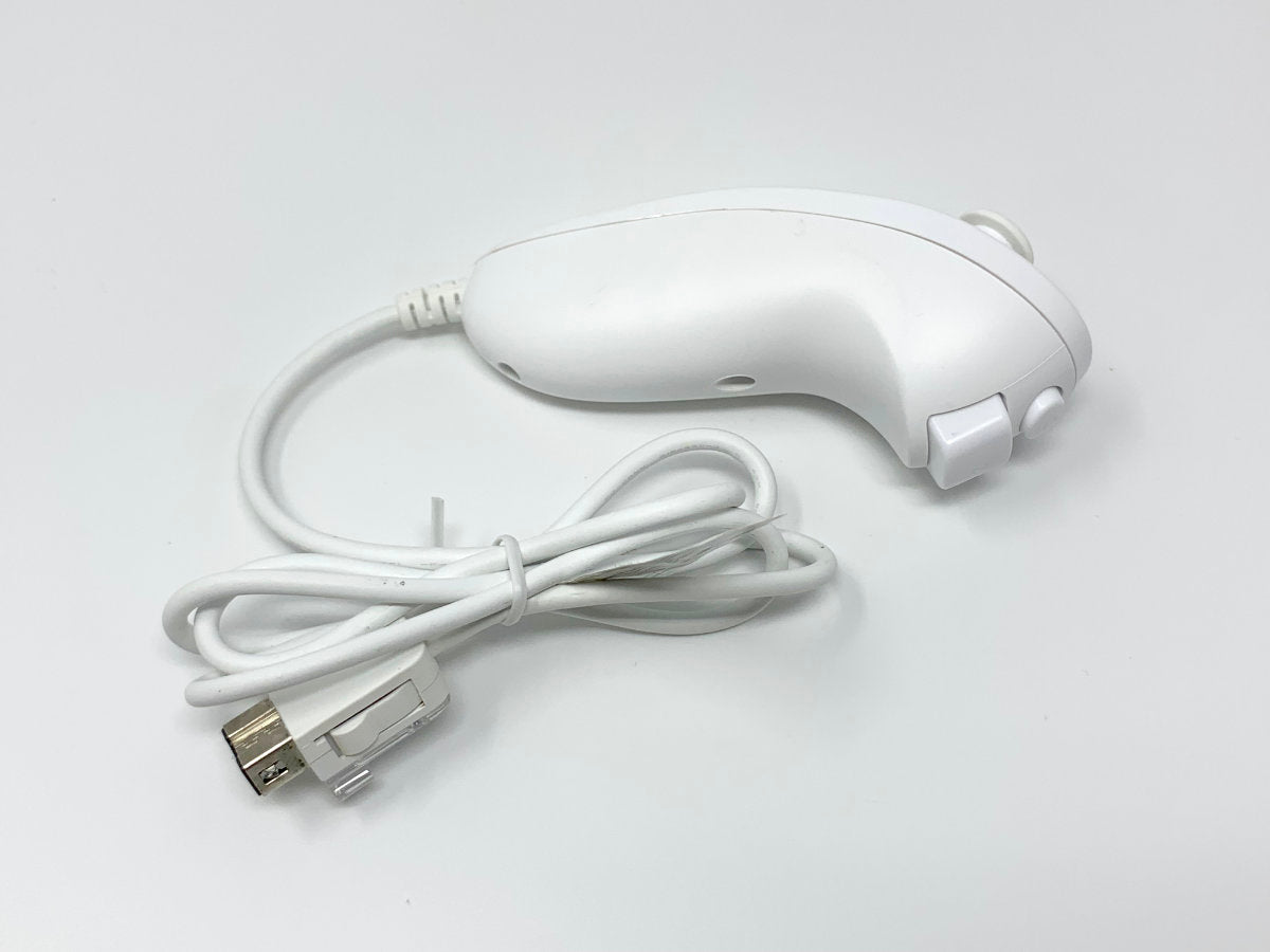 Wii Nunchuk RVL-004 Controller - Genuine/Official/OEM - White • Controller Accessory