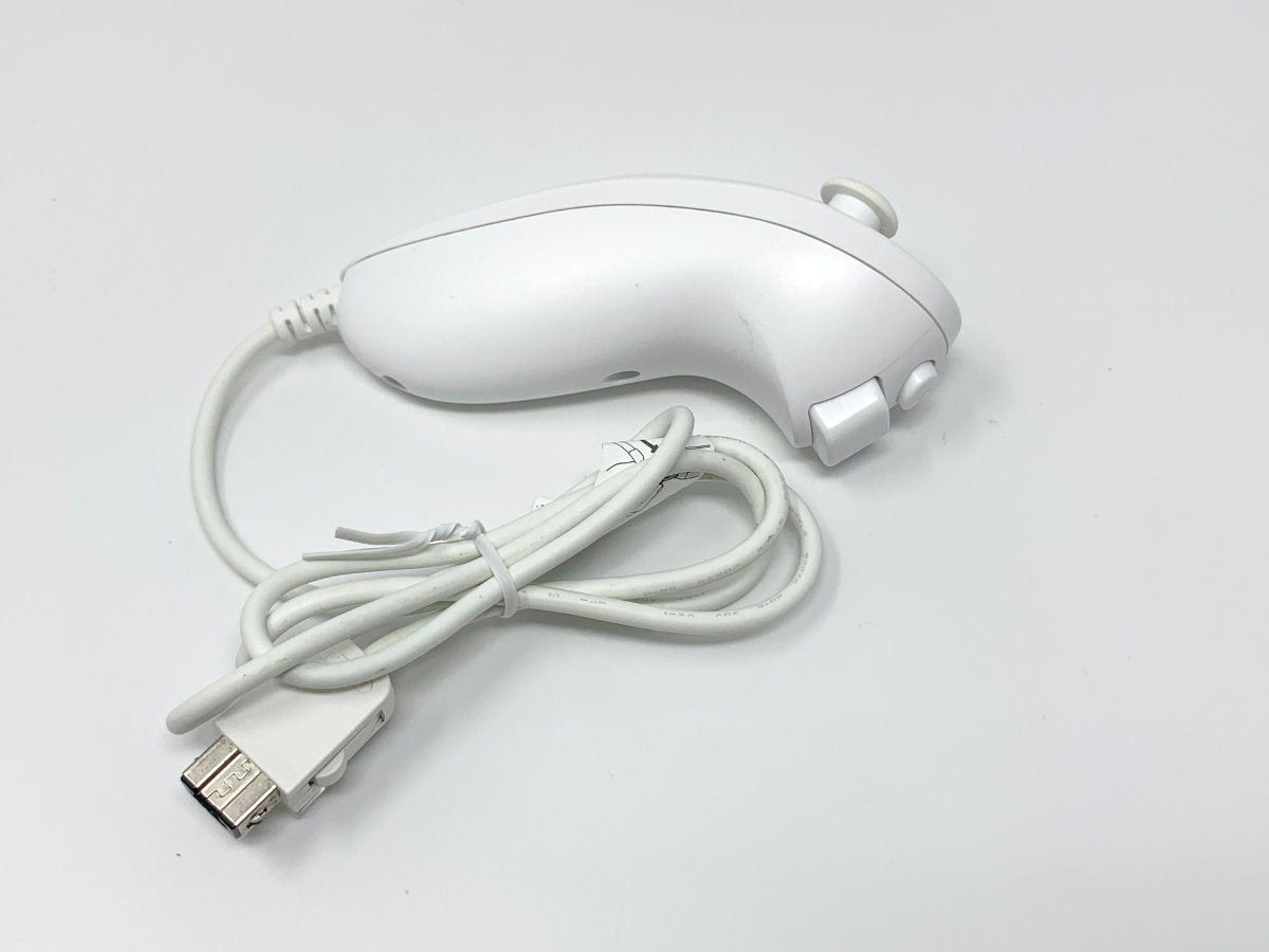 Wii Nunchuk RVL-004 Controller - Genuine/Official/OEM - White • Controller Accessory