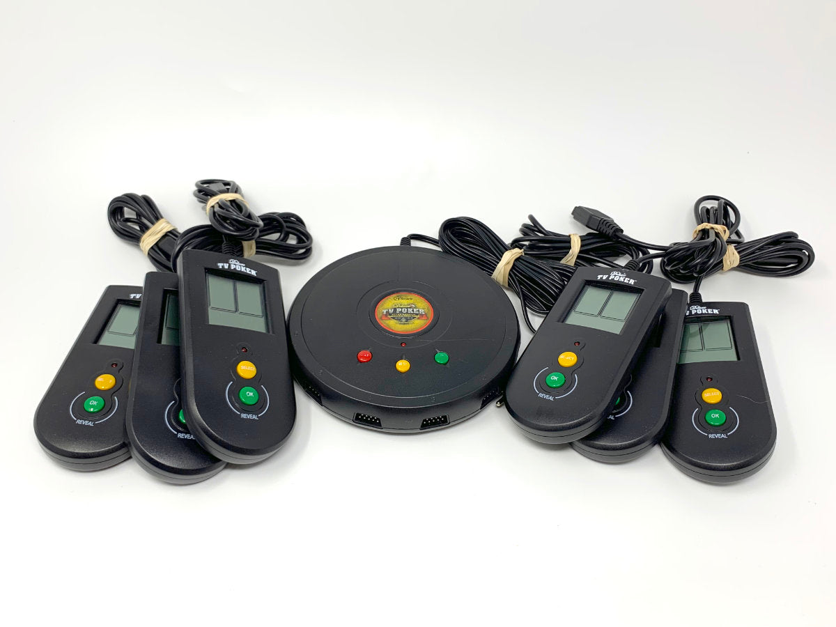 Senario Deluxe TV Poker Texas Hold 'Em Blackjack & Video Poker – 6-Player Edition • Gaming System