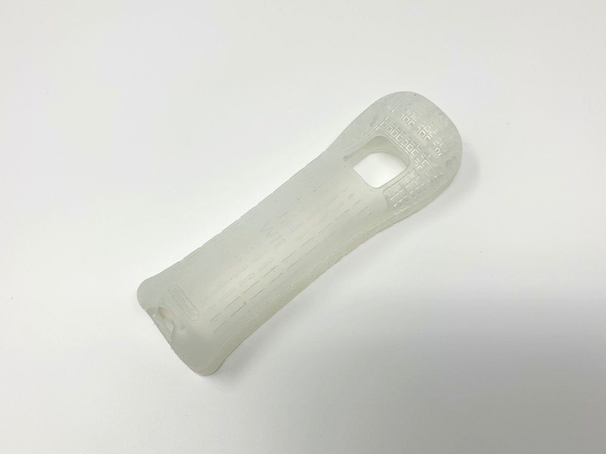 Nintendo Wii Remote Silicone Grip/Sleeve - Genuine/Official/OEM - Clear • Controller Accessory