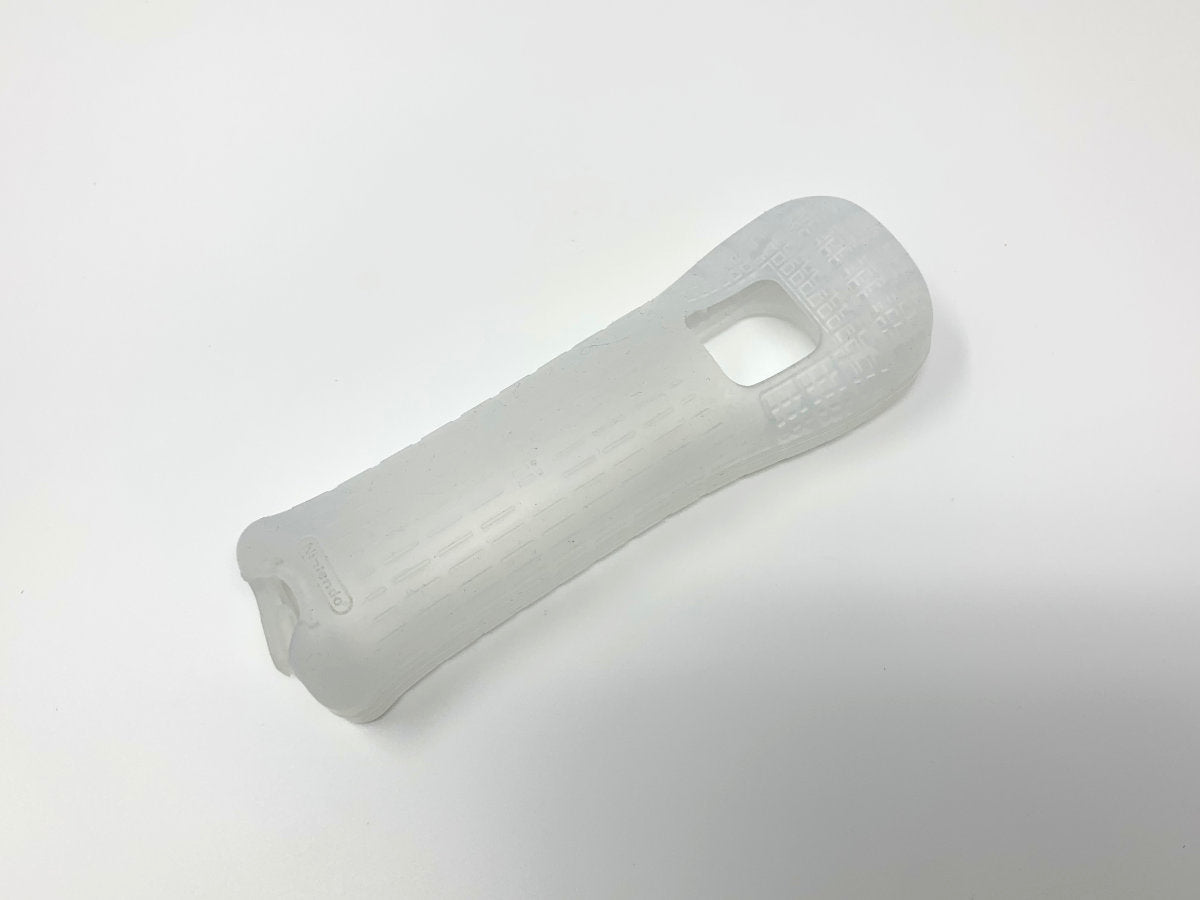 Nintendo Wii Remote Silicone Grip/Sleeve - Genuine/Official/OEM - Clear • Controller Accessory