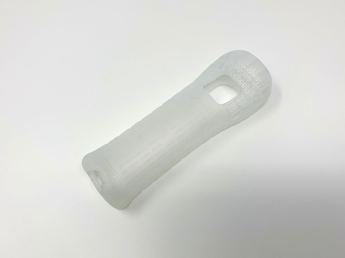 Nintendo Wii Remote Silicone Grip/Sleeve - Genuine/Official/OEM - Clear • Controller Accessory