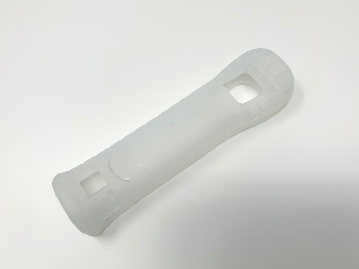 Nintendo Wii MotionPlus Remote Silicone Grip/Sleeve - Genuine/Official/OEM - Clear • Controller Accessory