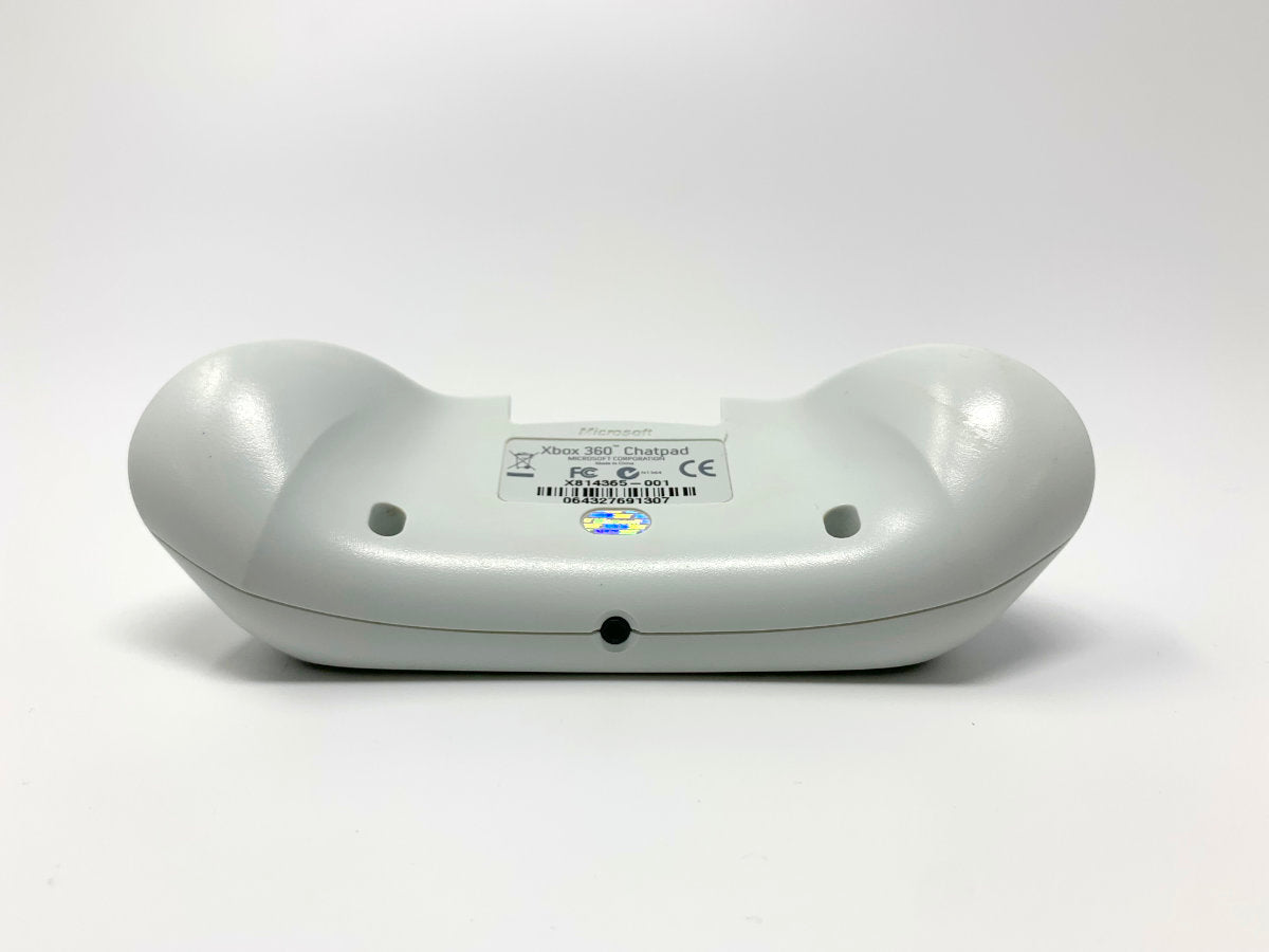 Xbox 360 Chatpad Keyboard - Genuine/Official/OEM - White • Controller Accessory