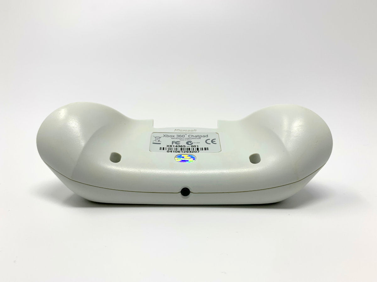 Xbox 360 Chatpad Keyboard - Genuine/Official/OEM - White • Controller Accessory