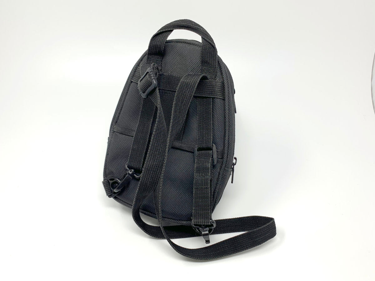 Nintendo Gameboy Advance SP Mini Backpack Carry Case - Gray & Black • Organizer/Storage