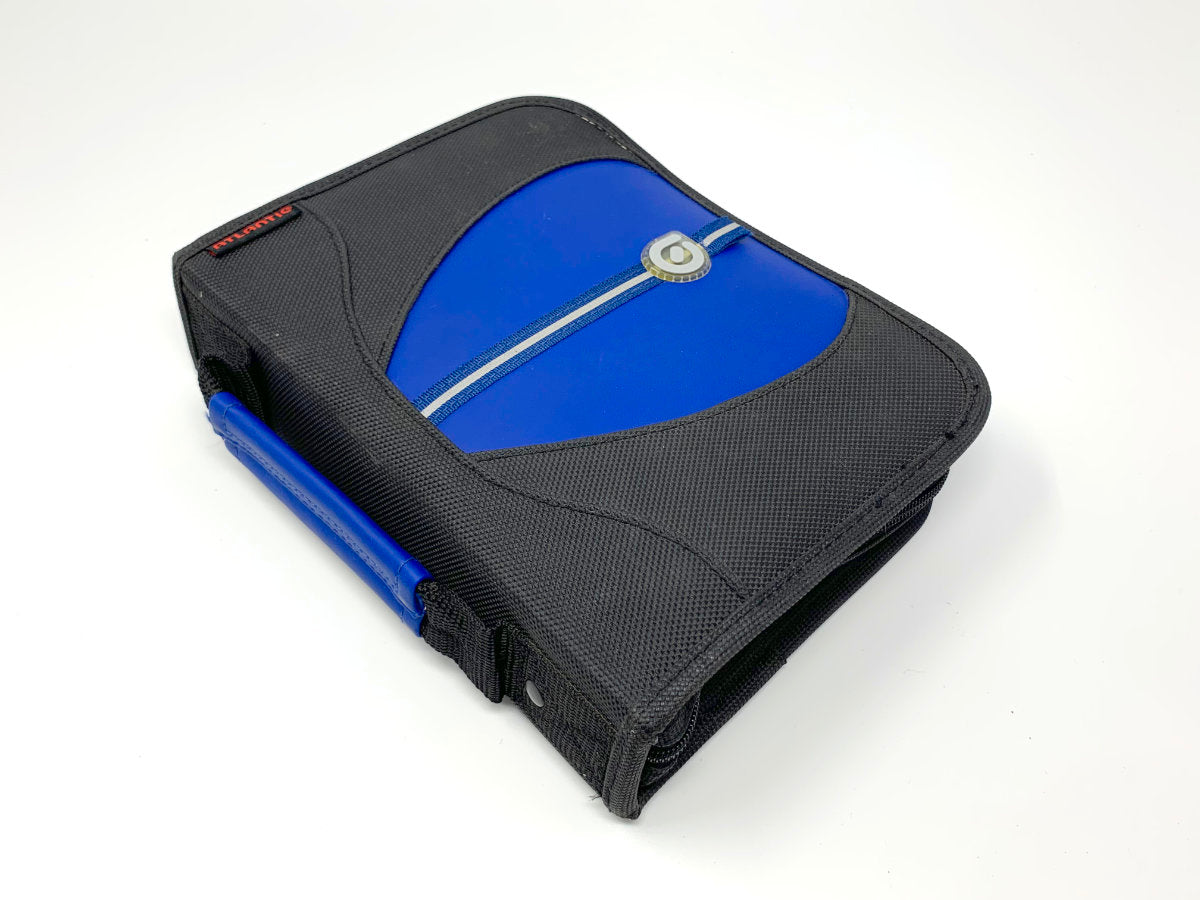 Atlantic CD Carry Case Wallet - 20-Disc Capacity - Blue & Black • Organizer/Storage