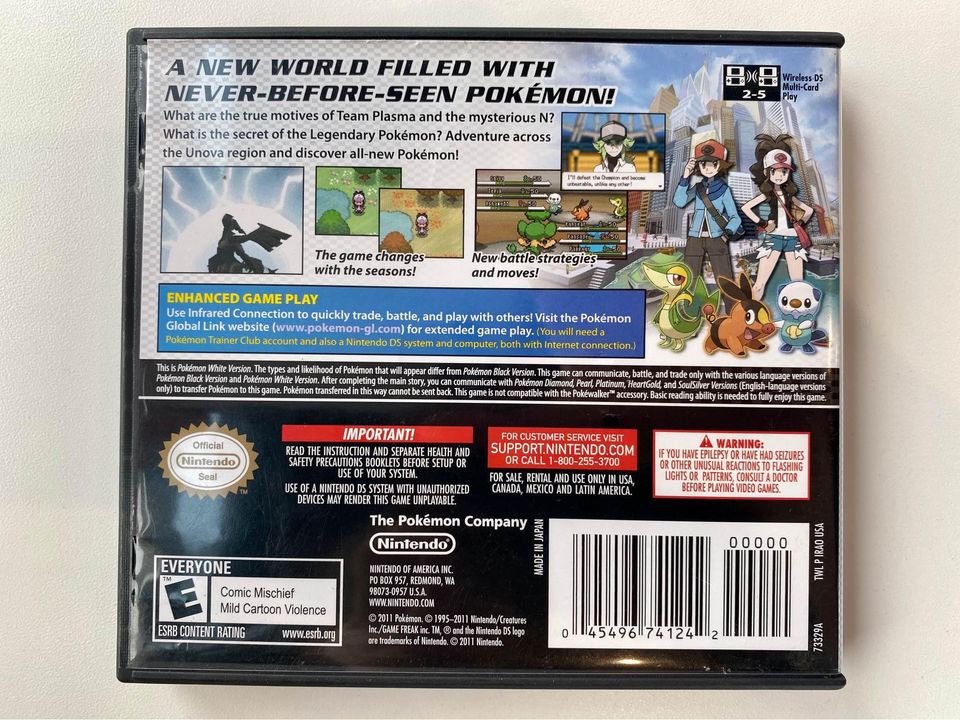 Pokémon White Version • Nintendo DS (No Game)