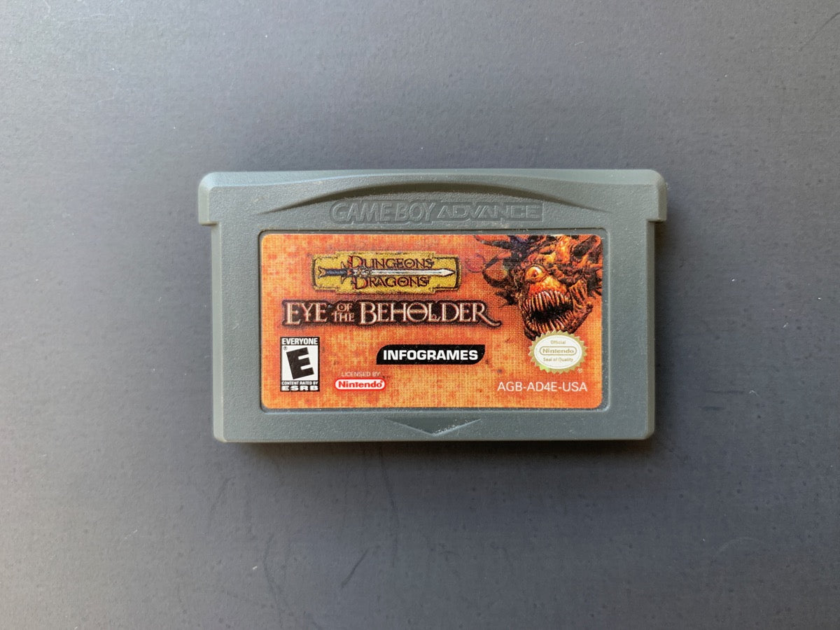 Dungeons and Dragons Eye of the Beholder • Gameboy Advance – Mikes Game Shop