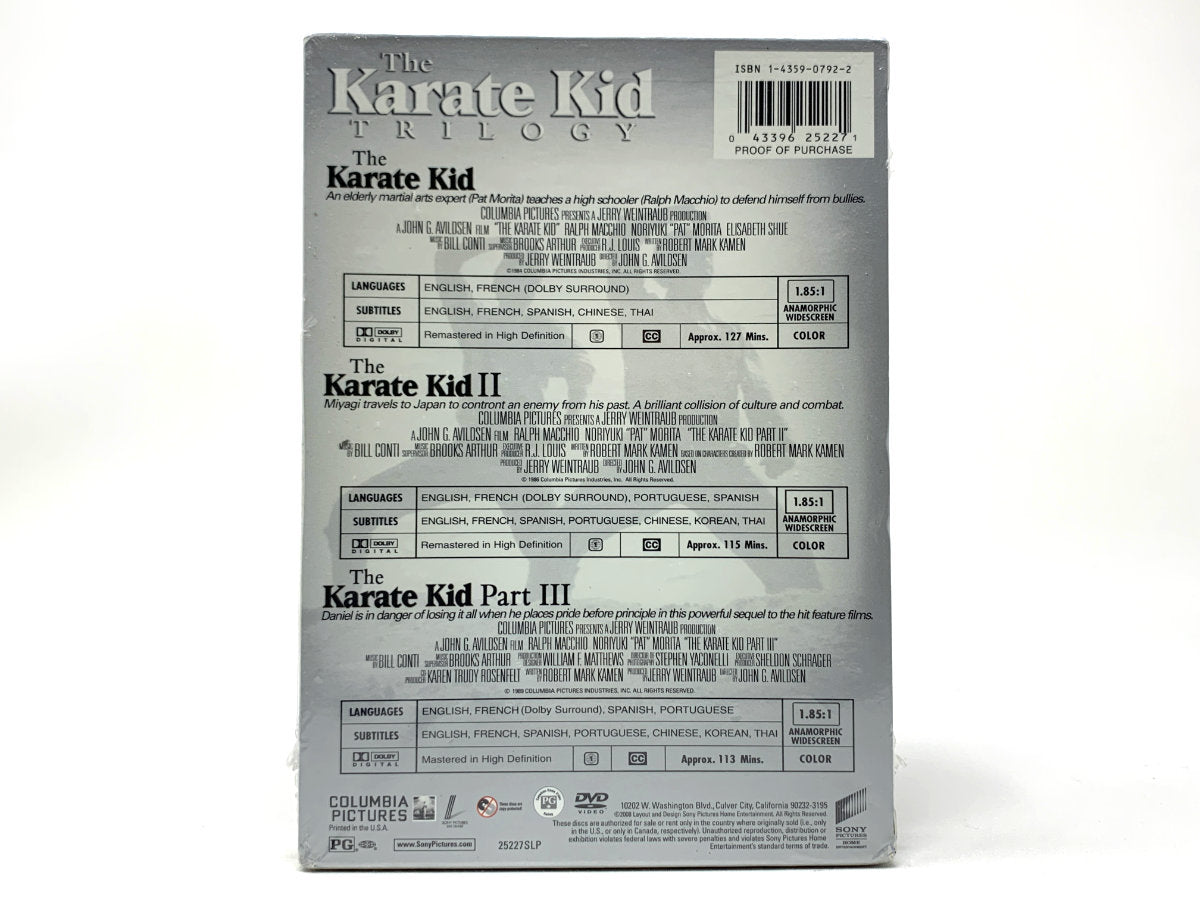 *BRAND NEW* The Karate Kid Trilogy: Parts I / II / III • DVD
