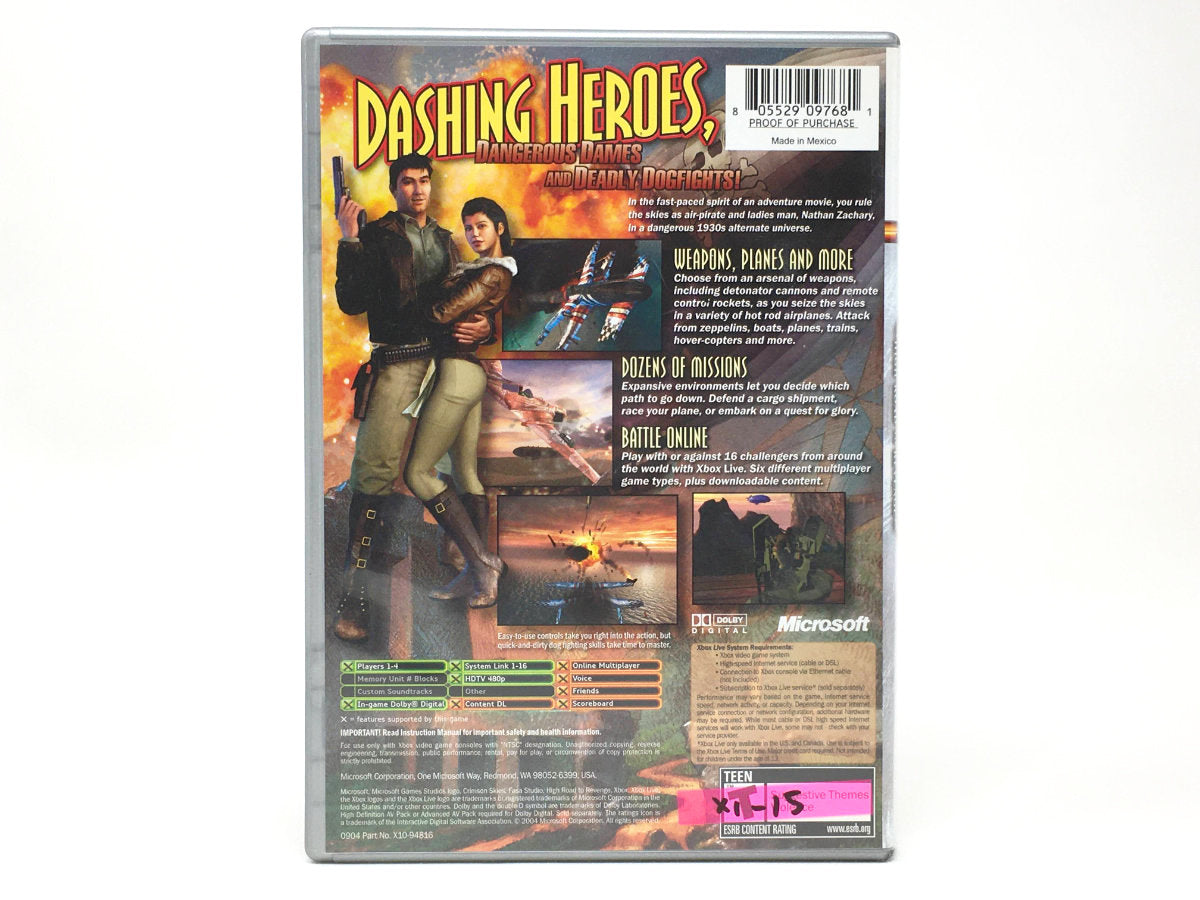 Crimson Skies: High Road to Revenge • Xbox Original