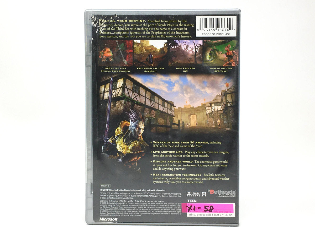 The Elder Scrolls III: Morrowind • Xbox Original