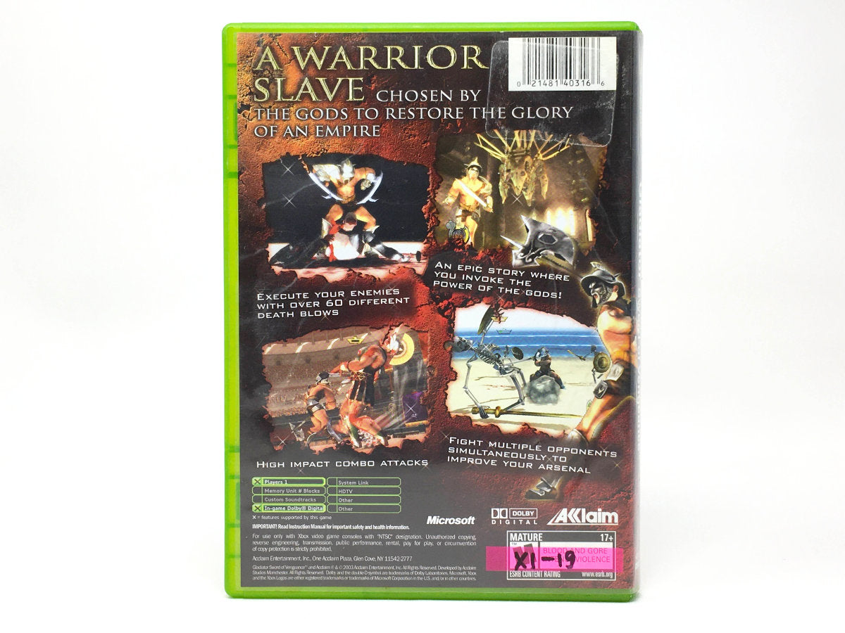 Gladiator: Sword of Vengeance • Xbox Original
