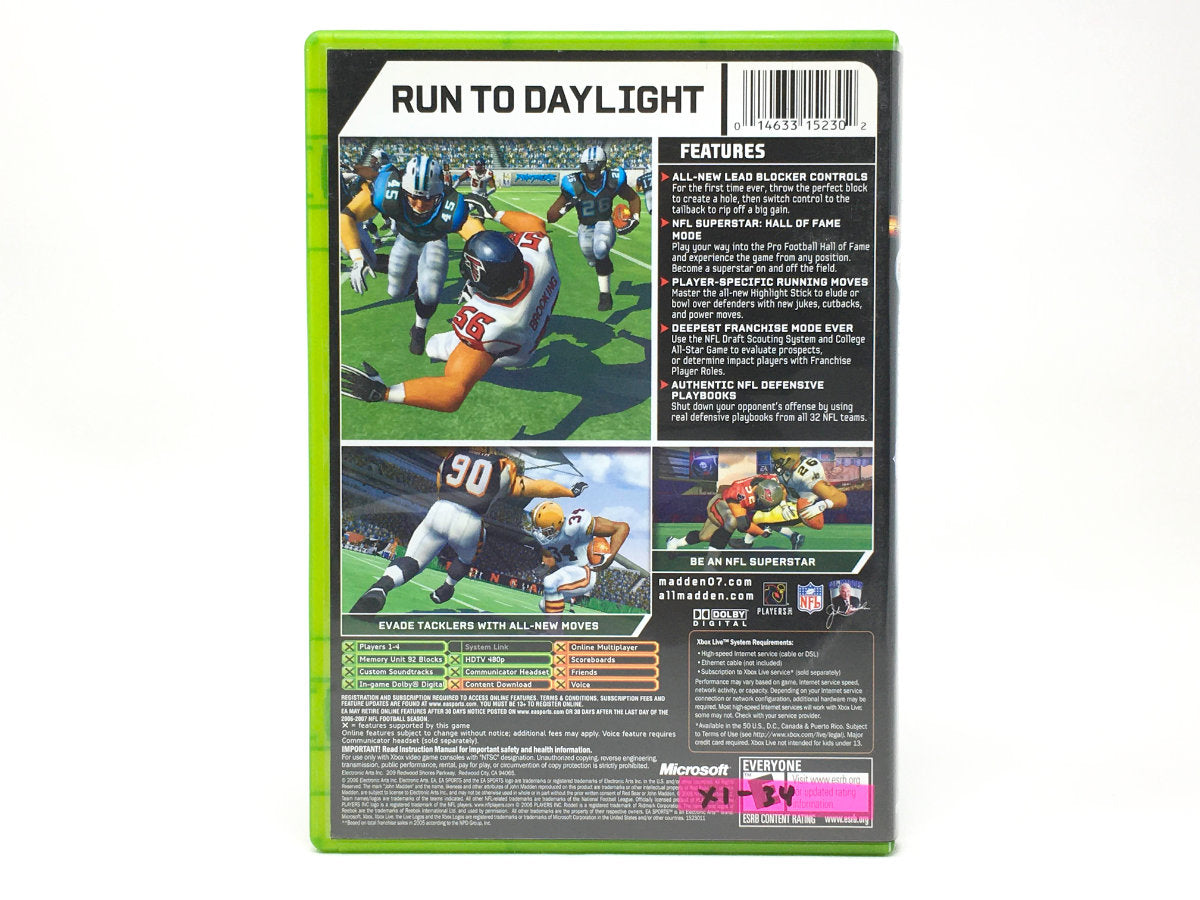 Madden NFL 07 • Xbox Original