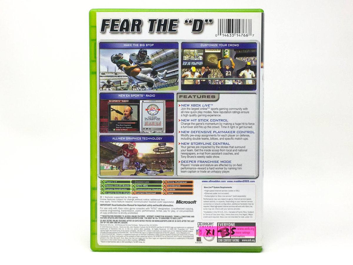 Madden NFL 2005 • Xbox Original