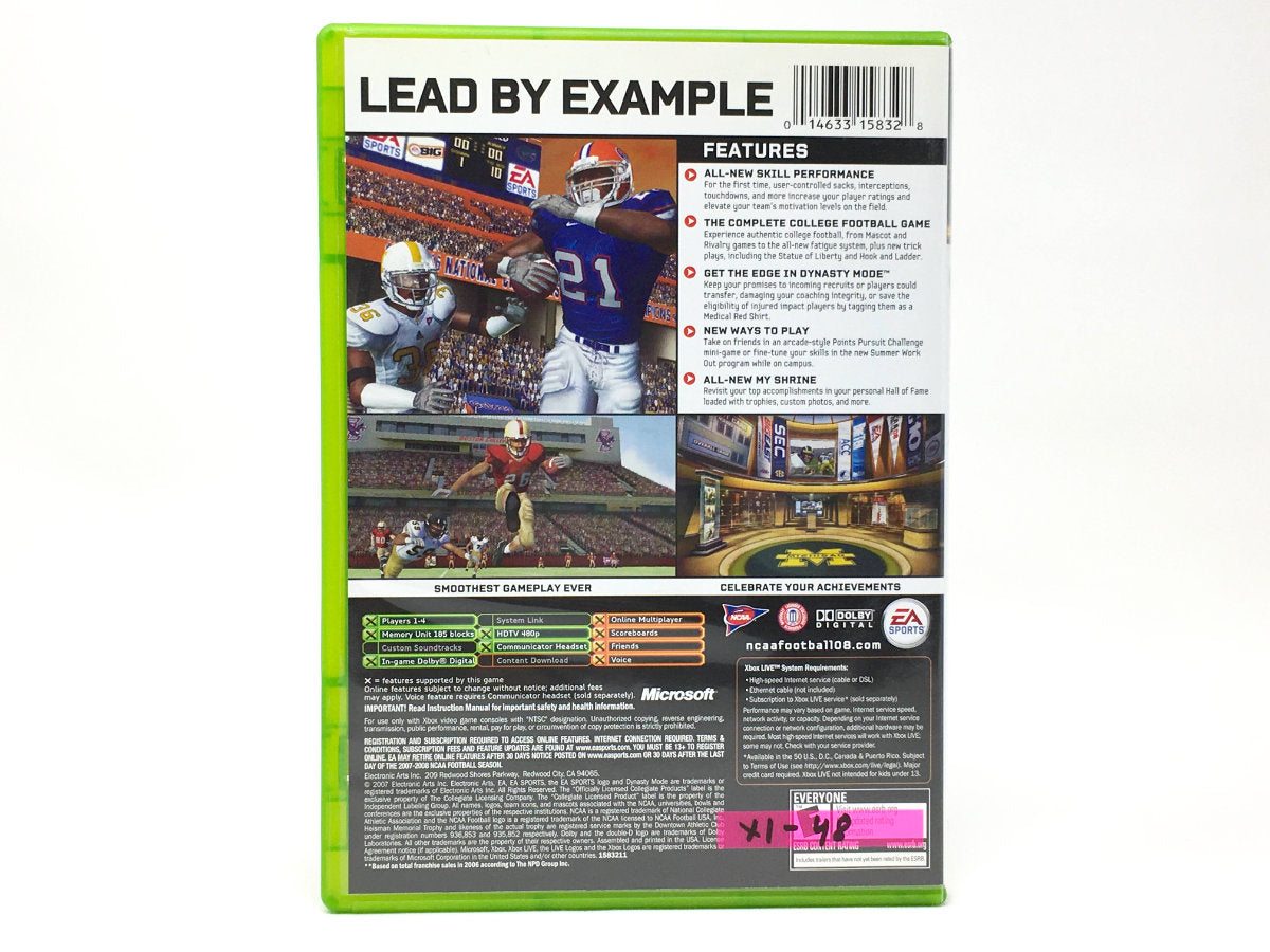 NCAA Football 08 • Xbox Original