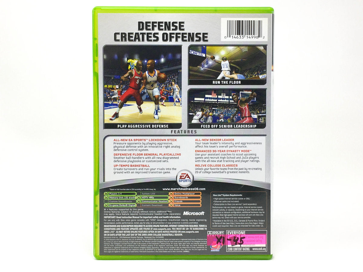 NCAA March Madness 06 • Xbox Original