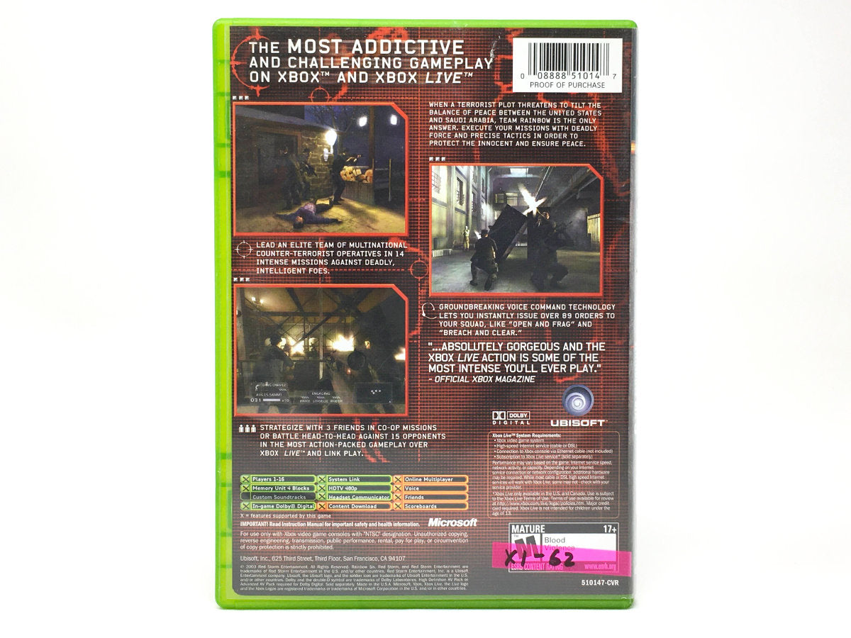 Tom Clancy's Rainbow Six 3 • Xbox Original