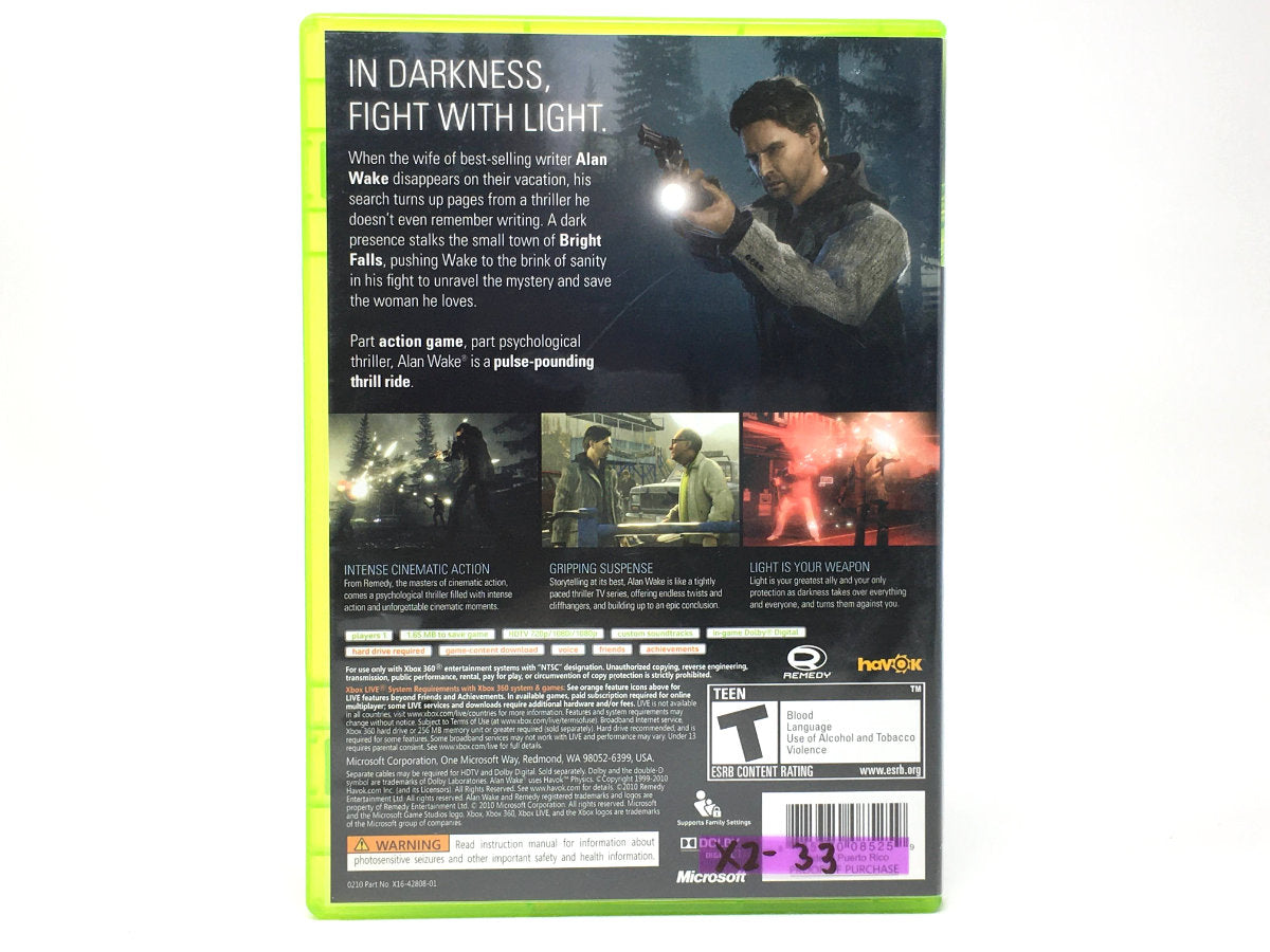 Alan Wake • Xbox 360