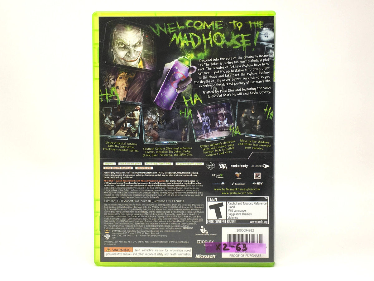 Batman: Arkham Asylum • Xbox 360