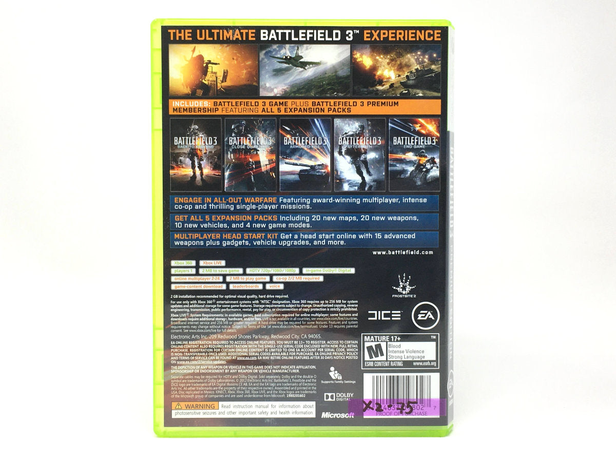 Battlefield 3 – Premium Edition • Xbox 360