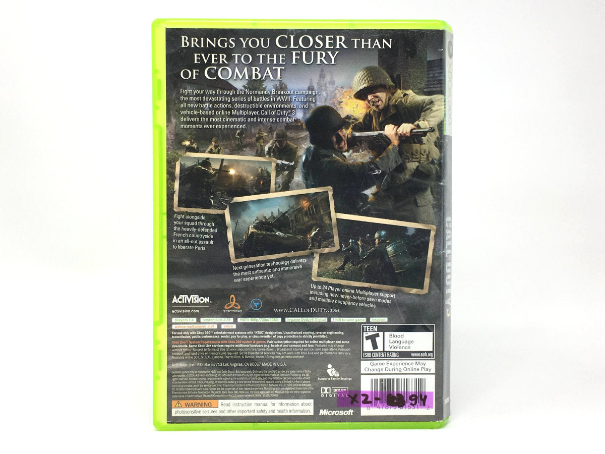 Call of Duty 3 • Xbox 360