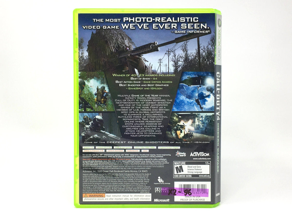 Call of Duty 4: Modern Warfare • Xbox 360