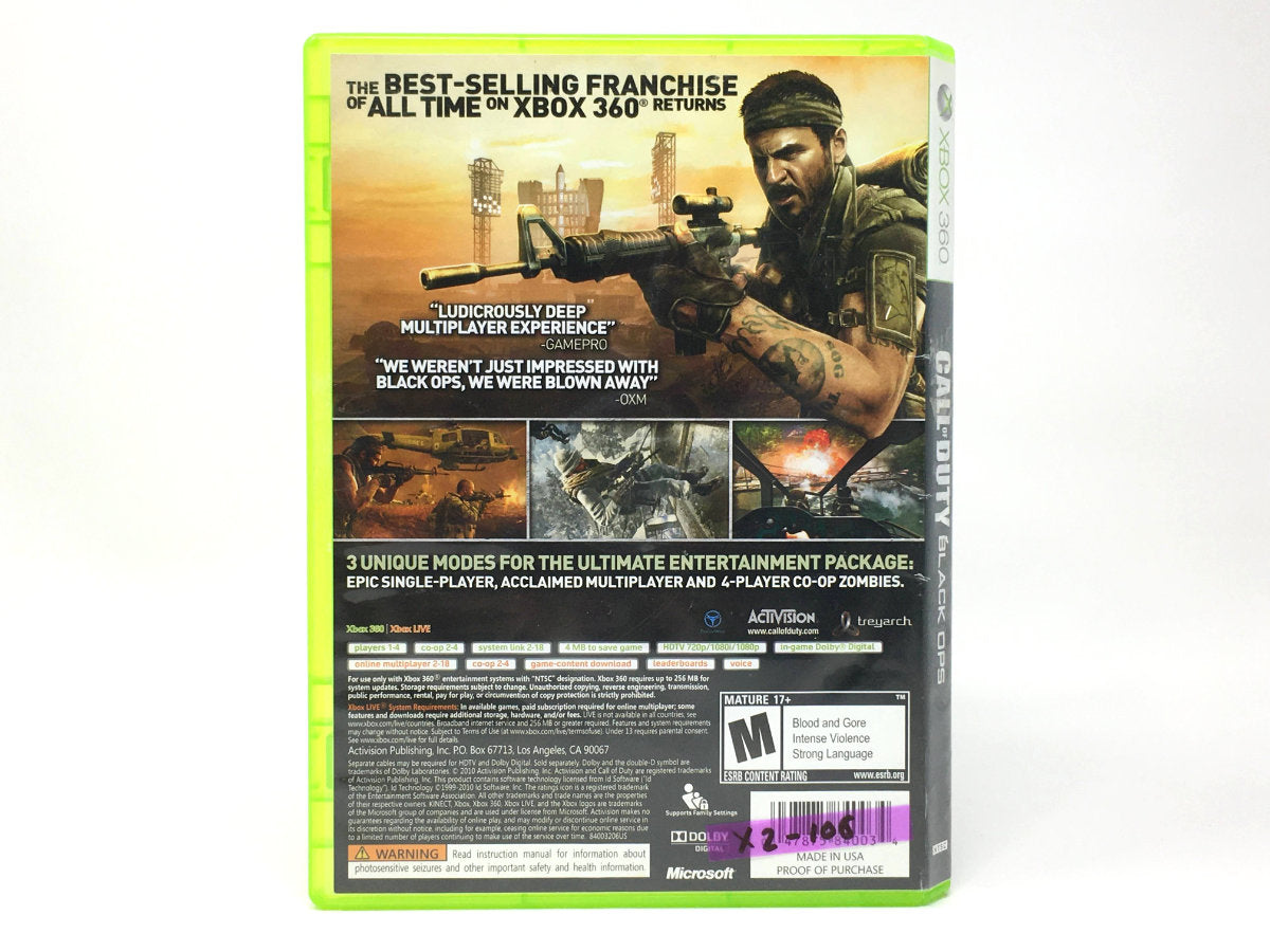 Call of Duty: Black Ops • Xbox 360