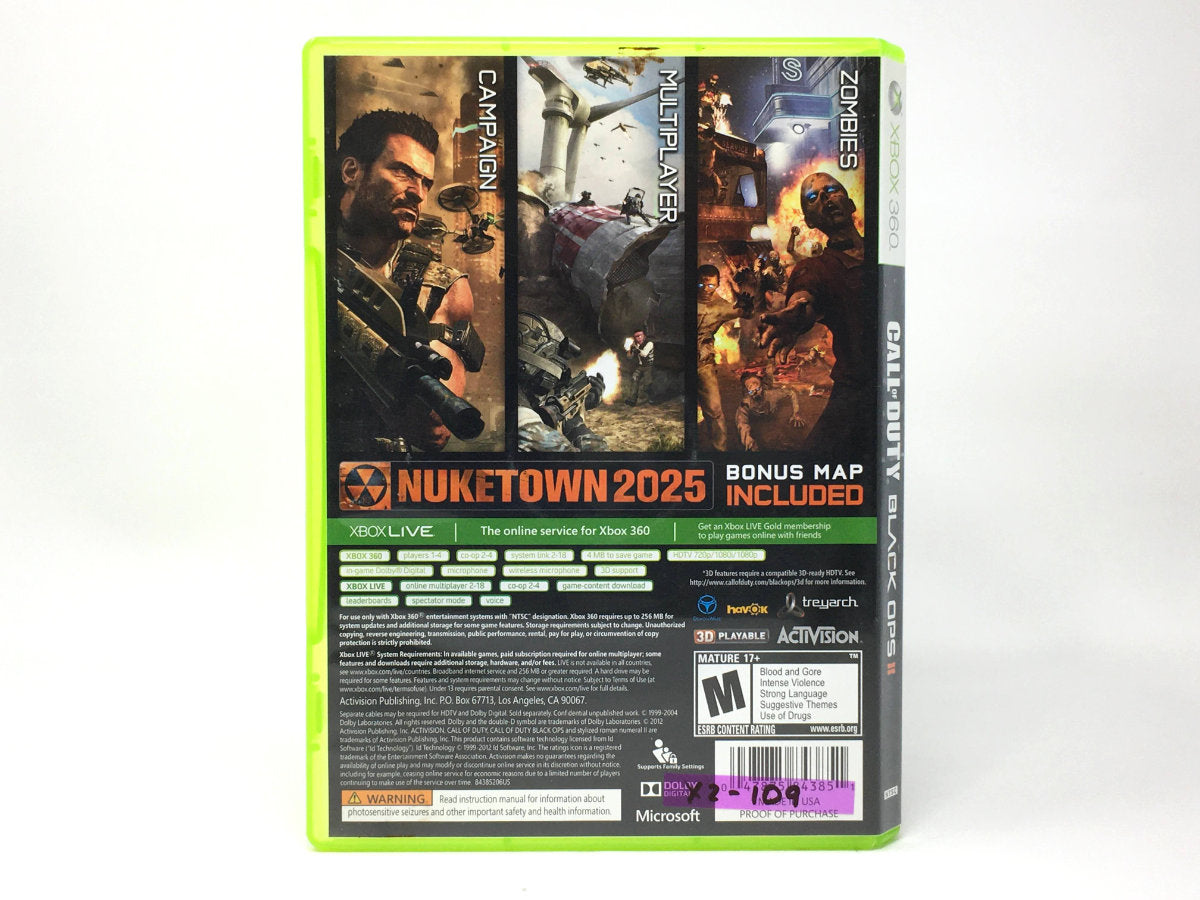 Call of Duty: Black Ops II • Xbox 360