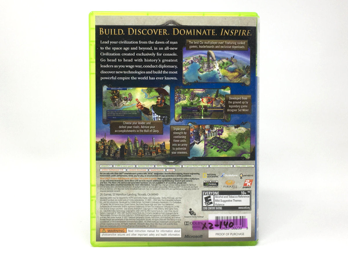 Sid Meier's Civilization Revolution • Xbox 360