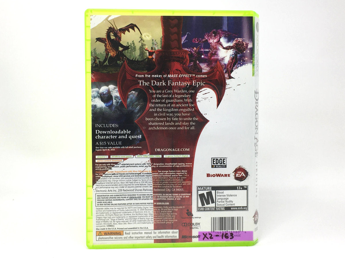 Dragon Age: Origins • Xbox 360