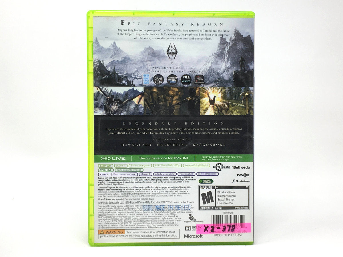 The Elder Scrolls V: Skyrim – Legendary Edition • Xbox 360