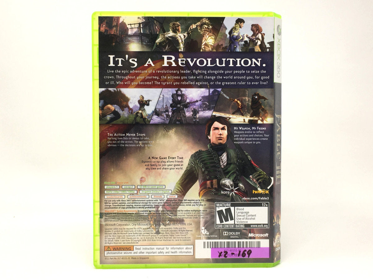 Fable III • Xbox 360