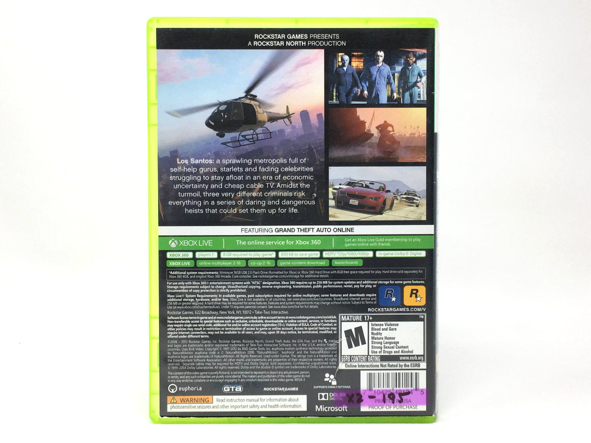 Grand Theft Auto V • Xbox 360