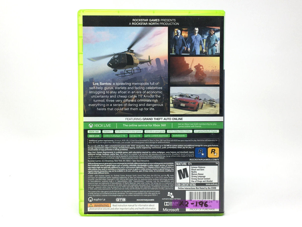 Grand Theft Auto V • Xbox 360