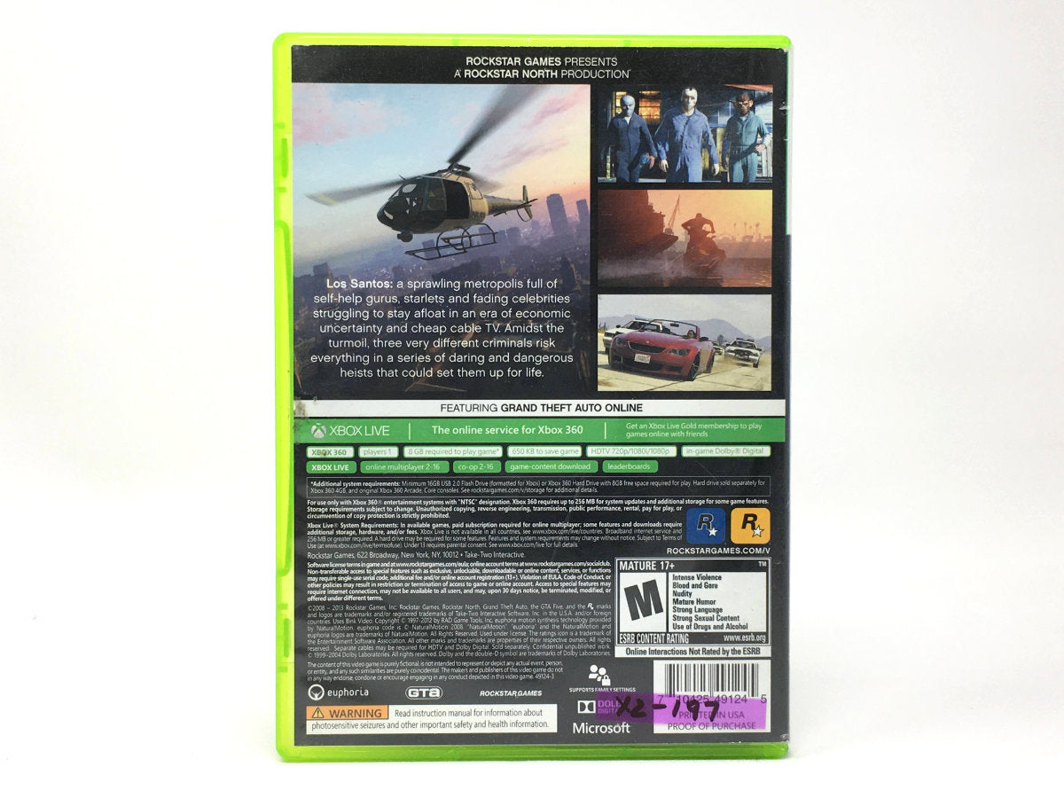 Grand Theft Auto V • Xbox 360