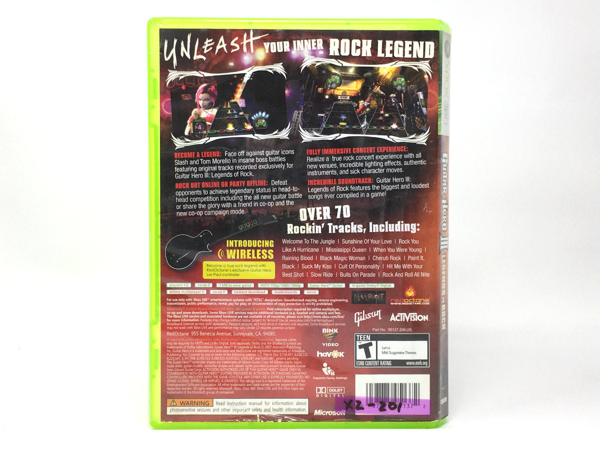 Guitar Hero III: Legends of Rock • Xbox 360