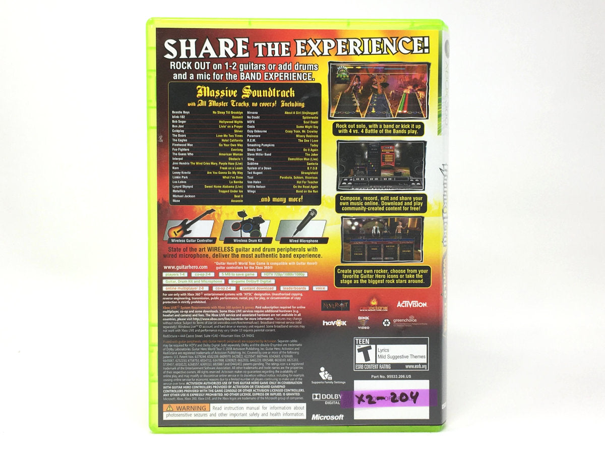 Guitar Hero World Tour • Xbox 360