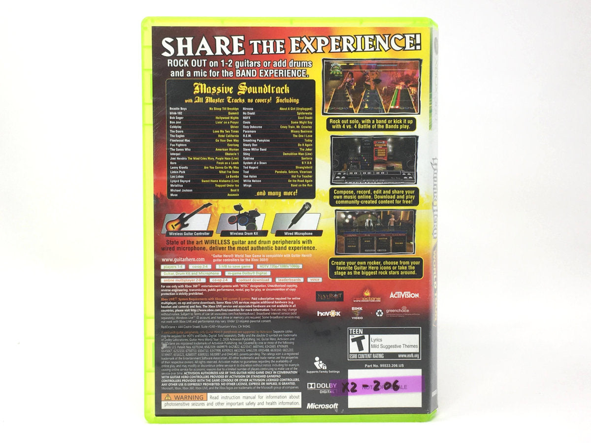 Guitar Hero World Tour • Xbox 360
