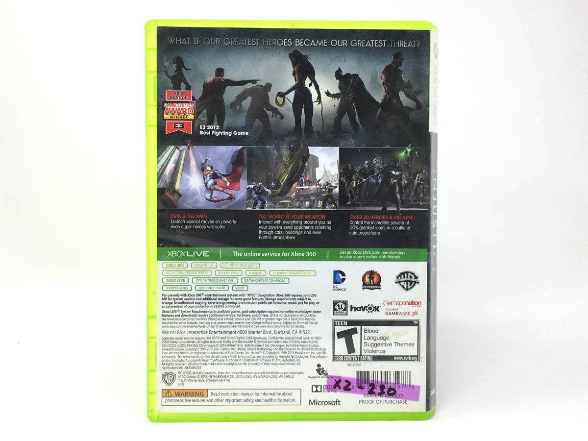 Injustice: Gods Among Us • Xbox 360