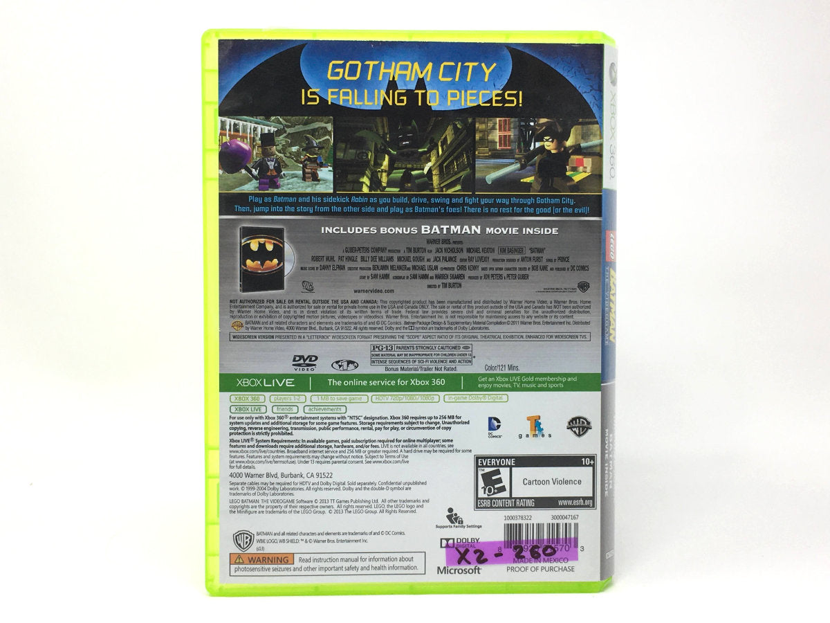 LEGO Batman: The Videogame (DVD Combo Pack) • Xbox 360 (See Notes)