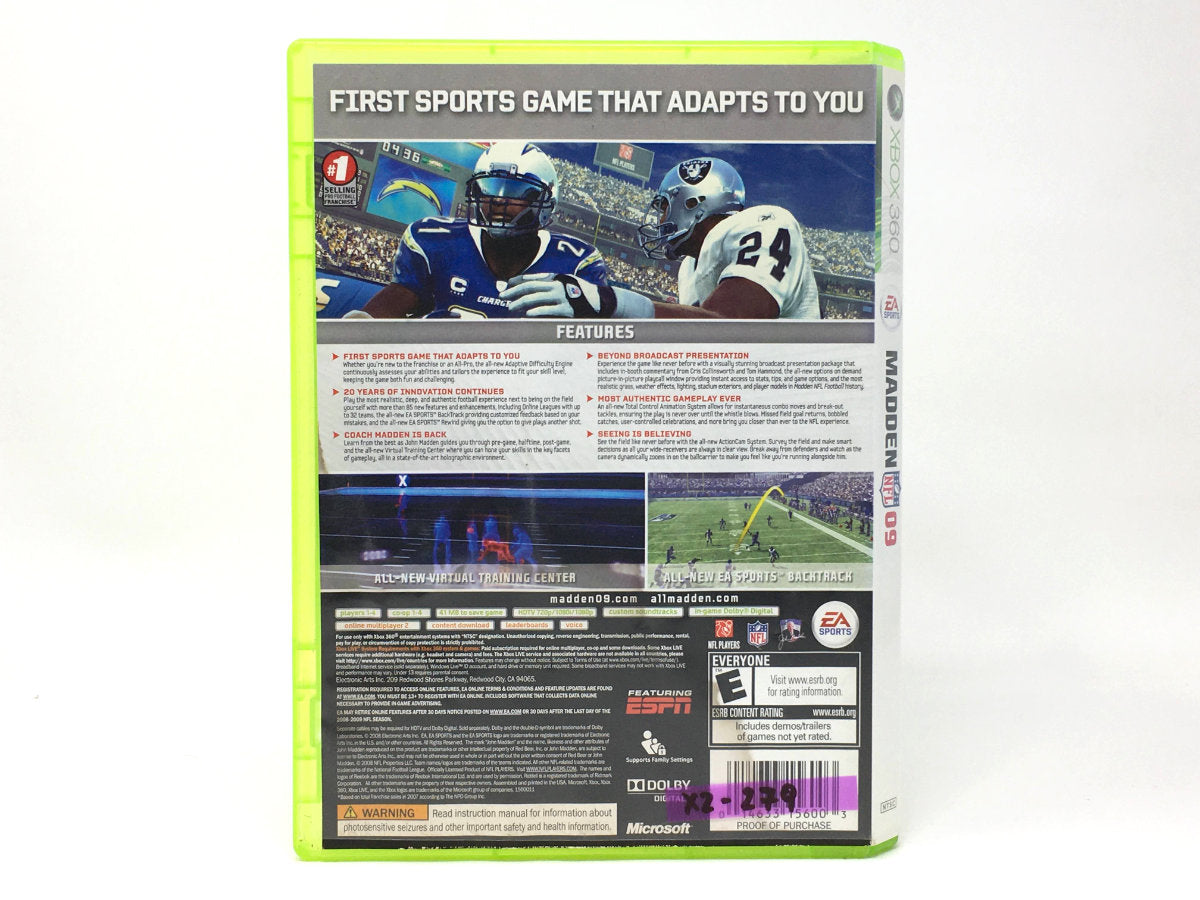 Madden NFL 09 • Xbox 360