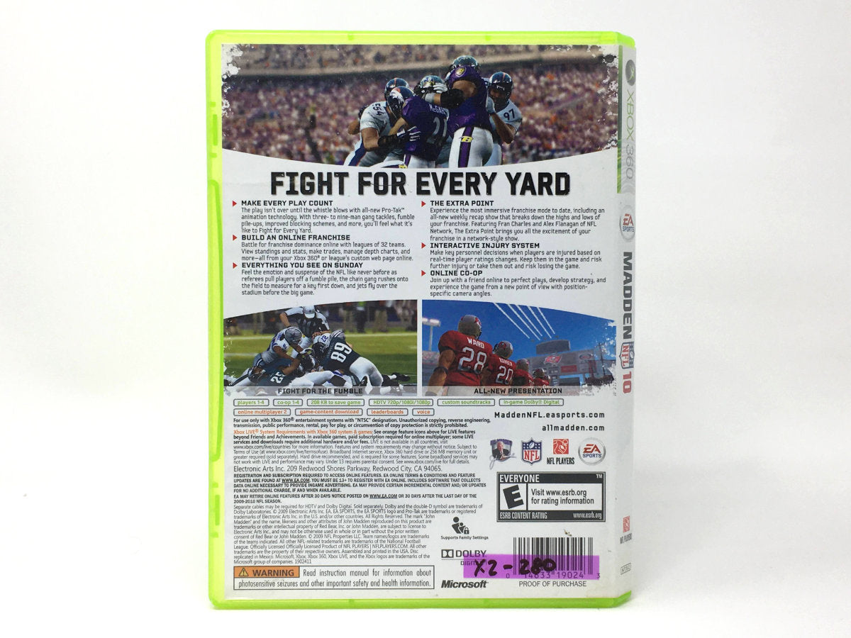 Madden NFL 10 • Xbox 360