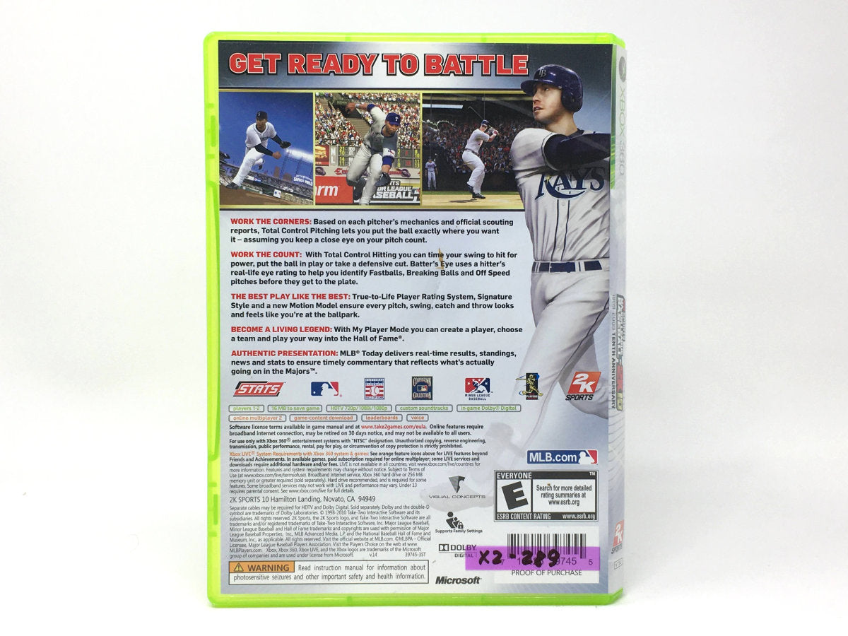 Major League Baseball 2K10 – 10th Anniversary Edition • Xbox 360