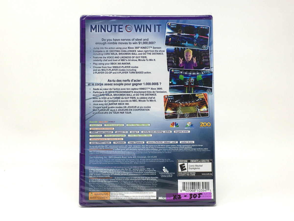 *BRAND NEW* Minute to Win It • Xbox 360