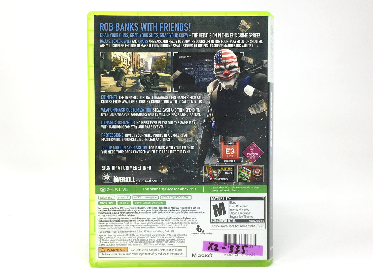 Payday 2 – Safecracker Edition • Xbox 360