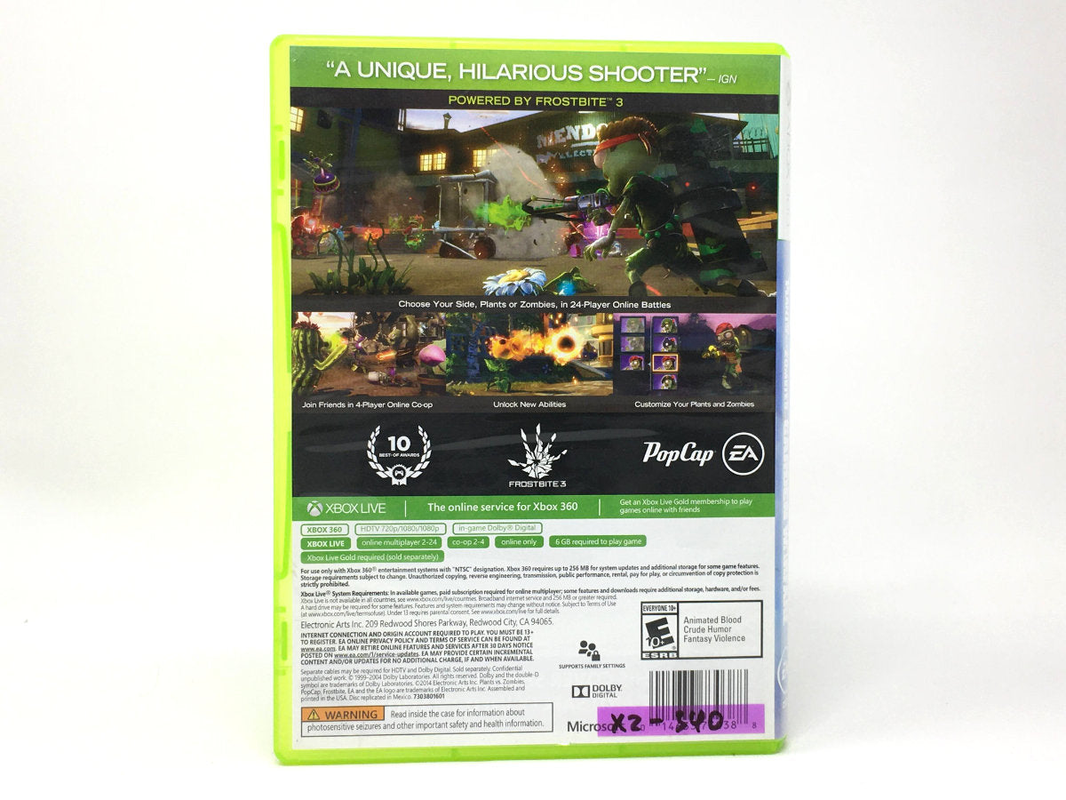 Plants vs. Zombies: Garden Warfare • Xbox 360